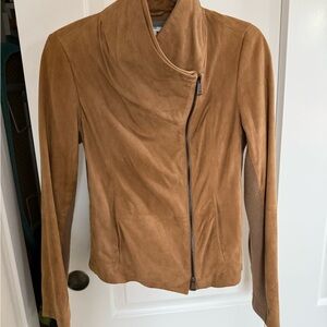 Vince Tan Suede Women's Jacket